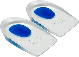 Gel Heel Cups Plantar Inserts Soft Silicone Heel Cup Pads Plantar Care Insole L