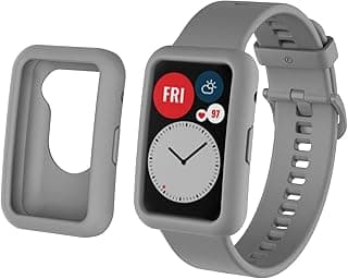 Bands Compatible With Huawei Watch Fit, Band for Women Men,Silicone Quick Release Soft Rubber Replacement Watch Band Replacement and case