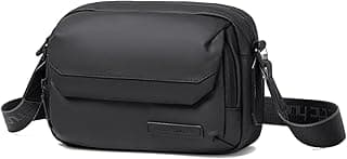 Arctic Hunter Sling Bag for Men Small 2.8L Side Bag Sleek Crossbody Bag for upto 8" iPad Premium Shoulder Bag for Travel Water-resistant Messenger Bag for Office Daily Casual, Black