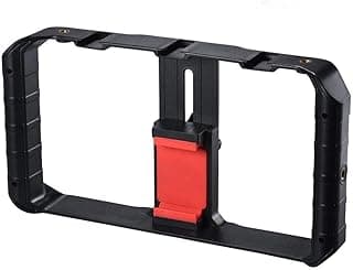 مثبت تصوير للهواتف الذكية U-Rig Pro، مقبض تثبيت مع وصلة ترايبود لصناع الأفلام، عالمي لهواتف ايفون وسامسونج، أسود