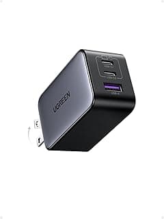 شاحن نيكسود 65 وات USB-C بتقنية الشحن السريع GaN PPS بثلاثة منافذ، محول طاقة USB-C PD لأجهزة اللاب توب، ماك بوك برو/اير، جالاكسي S22/S21، ديل XPS 13، ايفون 13/13 برو ماكس، اي باد برو، بيكسل6 من يوجرين