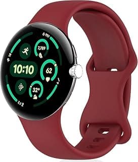 استيك ساعة متوافق مع جوجل Pixel Watch 1/2/3/4 (41 مم)، سوار رياضي من السيليكون الناعم