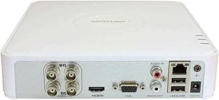 جهاز ارسال واستقبال هيكفيجن DVR تربو HD عالي الدقة DS-7104HGHI-F1، عدد 4 قنوات بوصلة BNC