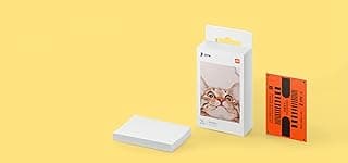 Mi Portable Photo Printer Paper for Mi Portable Photo Printer, 20 Sheets, 50mm x 76mm English Version