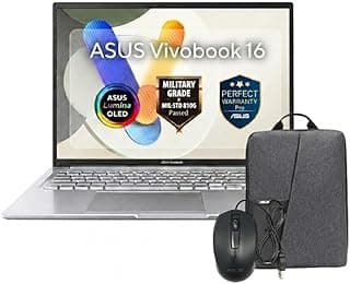 اسس فيفو بوك 16 [X1605VA-OACH565W] انتل i5-13420H / DDR4 16GB / 512GB SSD / بطاقة رسومات انتل UHD / FHD+ OLED 16 انش / ويندوز 11 / شنطة ظهر + ماوس ضوئي سلكي (USB) / ضمان مثالي لمدة عام