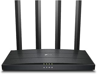 راوتر AX1500 واي فاي 6، ثنائي النطاق، بتقنية ميو-ميمو وOFDMA، سهل الإعداد (موديل اركر - ايه اكس12)، من تي بي لينك، أسود