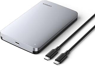 ضميمة قرص صلب مقاس 2.5 بوصة مصممة بمنفذ USB نوع سي 3.1 من الجيل الثاني من يوجرين (70499)