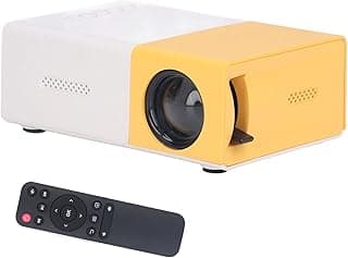 بروجيكتور محمول Zunate، ميني 4:3 TFT LCD، شاشة 24-60 بوصة، أصفر، HDMI، AV، سينما منزلية