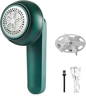 Electric Fabric Shaver, Rechargeable Lint Remover with USB Charging for Clothes, Furniture, Sweater, Couch, Blanket, Pet Hair Removal, Portable Fuzz Remover for Home Use