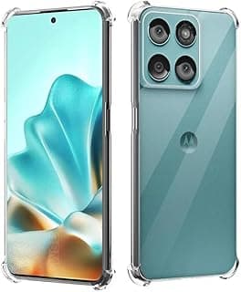 Moto Edge 60 Fusion Clear Back Case Shockproof Full Protection with Best Camera Protection from Scratches and Peeling for motorola edge 60 fusion cover (transparent)