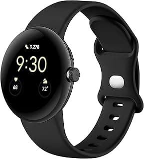 حزام متوافق مع جوجل Pixel Watch 4/3 (45 مم)، سوار بديل رياضي من السيليكون الناعم لـ جوجل Pixel Watch 3 45 مم / Pixel Watch 4 45 مم