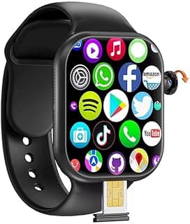 Modio ST12 Smart Watch with SIM and Built-in Camera Enjoy an Integrated Experience with HD AMOLED Display and Independent SIM Calling Hidden Camera in Side Button, 64GB Space 4GB RAM
