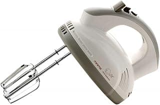 مضرب بيض يدوي SR-2100، 5 سرعات، 280 وات، أبيض (ضمان دولي)