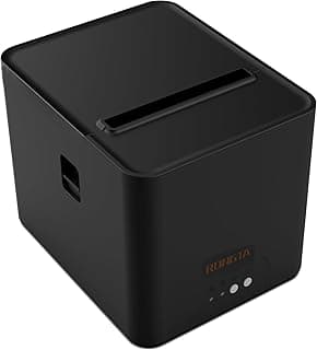 طابعة فواتير وإيصالات حرارية سريعة - عرض 80 مم - قاطع تلقائي - اتصال USB - موديل RP335A - طابعة كاشير نقاط بيع (POS) للمتاجر والمطاعم.