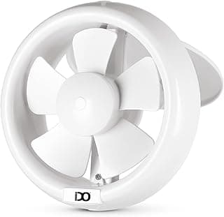 IDO Glass Ventilator- 20 cm - 12 Watts - circular - White -2 Years Official Warranty