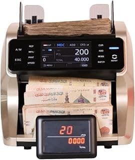 ماكينة عد نقدية الموسى SMART X-3000 أفقية بتقنية 2 CIS - عد مختلط، شاشة لمس، كشف تزوير 100%