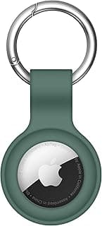 جراب AirTag من Next store، جراب مع ميدالية سيليكون، ميدالية مفاتيح متوافقة مع Apple Airtag، إكسسوارات GPS (أخضر)