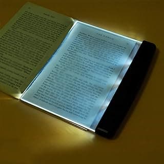 Saycker LED Pocket Book Light Night Vision LED Panel Lamp for Bed Night Reading Fashion (Black)