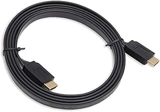 كابل HDMI مسطح إلى HDMI (أسود، 1.5 متر)