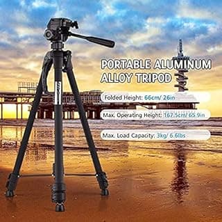 Andoer WF WT-3520 Portable Photography Tripod Stand Aluminum Alloy