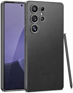 جراب هاتف ECO لسامسونج Galaxy S25 Ultra، غطاء سيليكون فائق النحافة، تصميم مضاد للصدمات والسقوط 【نفس لون الجهاز الأصلي】، فائق النحافة - (أسود تيتانيوم)