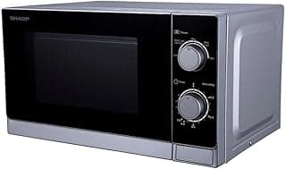 ميكروويف (20 لتر، 800 وات، فضي)