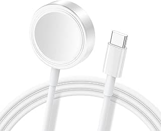 شاحن ساعة مطور لـ ابل واتش، كابل شاحن iWatch مغناطيسي سريع، شاحن لاسلكي محمول USB-C متوافق مع iWatch Series Ultra/8/7/6/5/4/3/2/SE/SE2