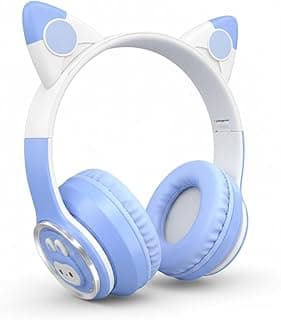 M33 Kids Stereo Headphones - Cute and comfortable design for extended use, ideal for music and games - Foldable design - Blue color