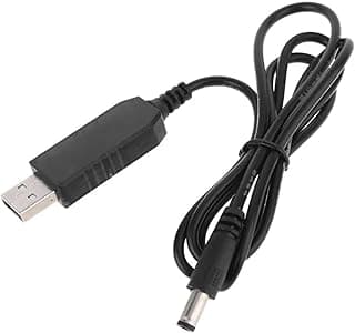 كابل طاقة USB الى منفذ محول بجهد 5 فولت الى 8.4 فولت مقاس 5.5 × 2.1 ملم، لمحول الشحن