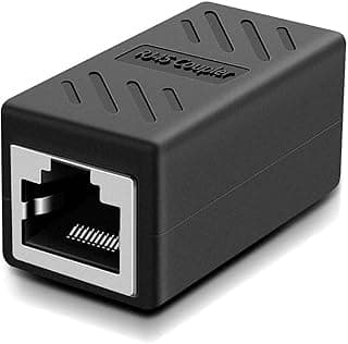 وصلة محول شبكة RJ45 لفئة Cat7/6، موسع شبكة إيثرنت لتوصيل وتمديد كابل الإنترنت من أنثى إلى أنثى