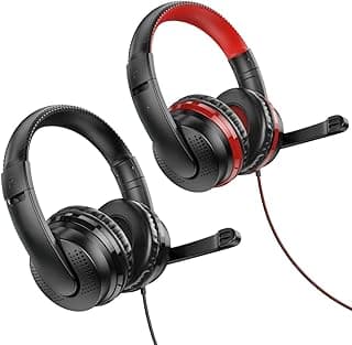 Gaming X8 Professional RGB LED Wired Headset with High-Definition Mic, Powerful Surround Sound, Padded Ear Cushions, In-Line Volume Control – for PC & PlayStation Gaming