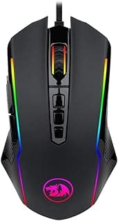 M910 Ranger RGB Gaming Mouse with Optical Sensor 12400 DPI, Comfortable Grip, 9 Programmable Buttons - Pixart P3327