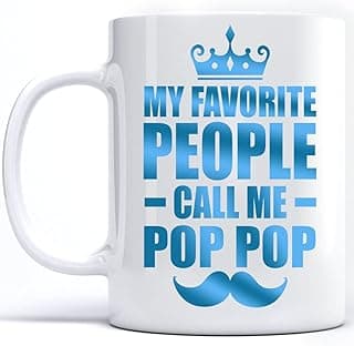 مج قهوة kobalo Fathers Day Idea G.i.f.t.s 2021، مج قهوة My Favorite People Call Me Pop Pop أفضل هدية لـ Pop Pop، هدية لـ Pop Pop، مج قهوة هدية لعيد الأب 2021