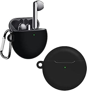 Silicone protective cover with keychain for huawei freebuds 4 earphone