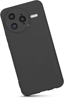 جراب سيليكون خلفي ملون لشاومي Poco F7 Ultra، حماية للكاميرا من الصدمات، خامة TPU متوافقة مع شاومي Poco F7 Ultra (6.67 بوصة) (أسود)