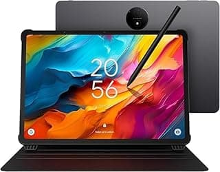 تابلت NXTPAPER 14.3 بوصة بمعالج MTK G99، ذاكرة 8+8 جيجابايت و256 جيجابايت دقة 2400×1600 2.4K وسطوع 400 وبطارية 10000 مللي وكاميرا 8 وأمامية 13+5 ميجابكسل، اندرويد 14، كيبورد وقلم وجراب، رمادي من TCL