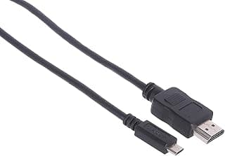 كابل MHL HDMI ذكر الى كابل مايكرو ذكر من كيندكس، موديل Kx2233، مقاس 2 متر - لون اسود