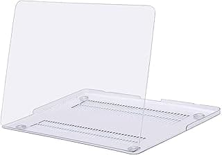 جراب Mosiso صلب لجهاز ابل MacBook Pro 15 بوصة موديل (A1398، شفاف)