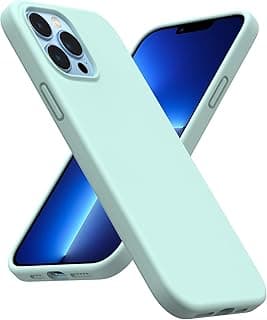 iPhone 13 Pro MaxCase 6.7 Inch, Soft Liquid Silicone Protection and Anti-Scratch Microfiber Lining Shockproof Compatible with iPhone 13 Pro Max Cover (Mint Green)
