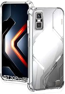 Clear Case for Infinix GT30 Pro, Flexible TPU Silicone with Full Camera Protection and Reinforced Corners, Anti-Scratch, Anti-Fingerprints
