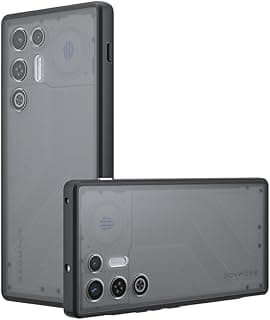 Case Cover Compatible with ZTE Nubia Red Magic 11 Air – Frosted Transparent Grey Matte Shockproof Hard Back Cover with Anti-Slip Grip, Anti-Fingerprint, and Anti-Yellow Protection
