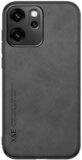 FASCINATION Phone case compatible with oppo reno 14F global Skin Feel Magnetic premium pu Leather and slim soft protective Back Phone for oppo reno 14F (Black)