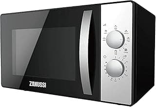 ميكروويف بسعة 23 لتر مع شواية- ميكانيكي- 800 وات- اسود وفضي- ZMG23K38GB