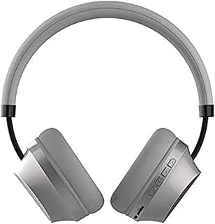 سماعة رأس SD-1008 تعمل بالبلوتوث 5 مزدوجة الوضع سلكية ولاسلكية/AUX/كارت TF/ميكروفون مدمج للمشي والتحدث - فضي