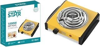 Winning Star - سخان كهربائي 1000 وات - أصفر - A1-563