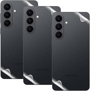3-Pieces Back Protector Screen Hydrogel Compatible with Samsung Galaxy S26+ Plus - bubble-Free, Easy installation, Ultra-Soft, Anti Scratch - Not A Glass