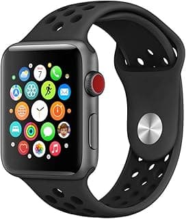MARGOUN for Apple Watch Band 49mm 45mm 44mm 42mm Soft Silicone Sport Band Replacement Wrist Strap Compatible with iWatch Series ultra/8/7/SE/6/5/4/3/2/1,Nike+,Sport,Edition (black black)