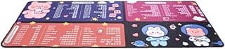 Rubber Large Rectangle Waterproof Gaming Mouse Pad Containing Non Slip Base With Print Design And Comfortable Play For Computer 90X40Cm - Multicolor