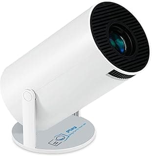 بلاي جهاز عرض محمول 4K 2024-P3 1280x1080P 2K LCD LED يدور 180 درجة مع اندرويد 11، واي فاي 6 وبلوتوث، اتصال لاسلكي فائق السرعة 2.4G+5G، 4500 لومن، لوحة 2.69 انش، تركيز كهربائي عن بعد، 1280 × 1080، أبيض