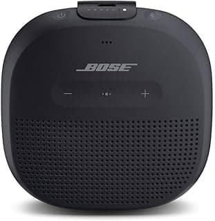 SoundLink Micro Bluetooth Speaker: Small Portable Waterproof Speaker with Microphone, Stone Black